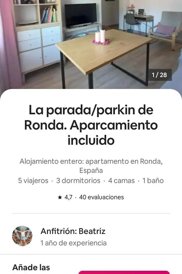 Apartamento Infante Parking Ronda Španělsko